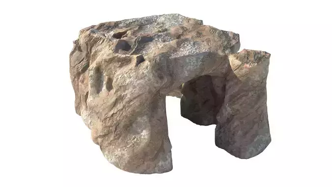 moss rock cave entrance 