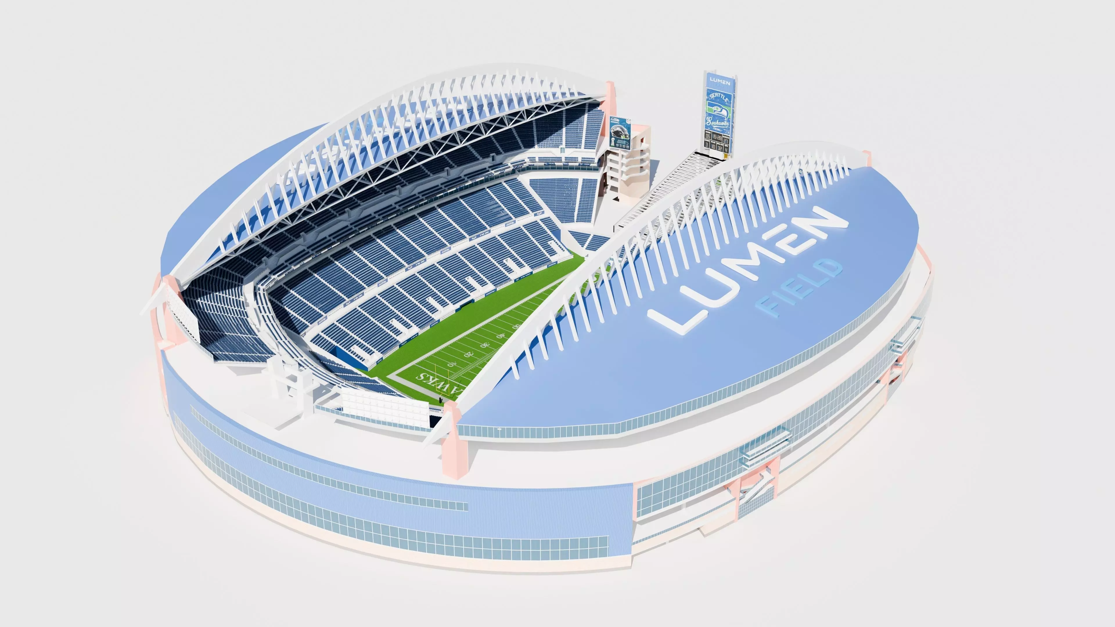 Lumen Field Stadium 3D model_2