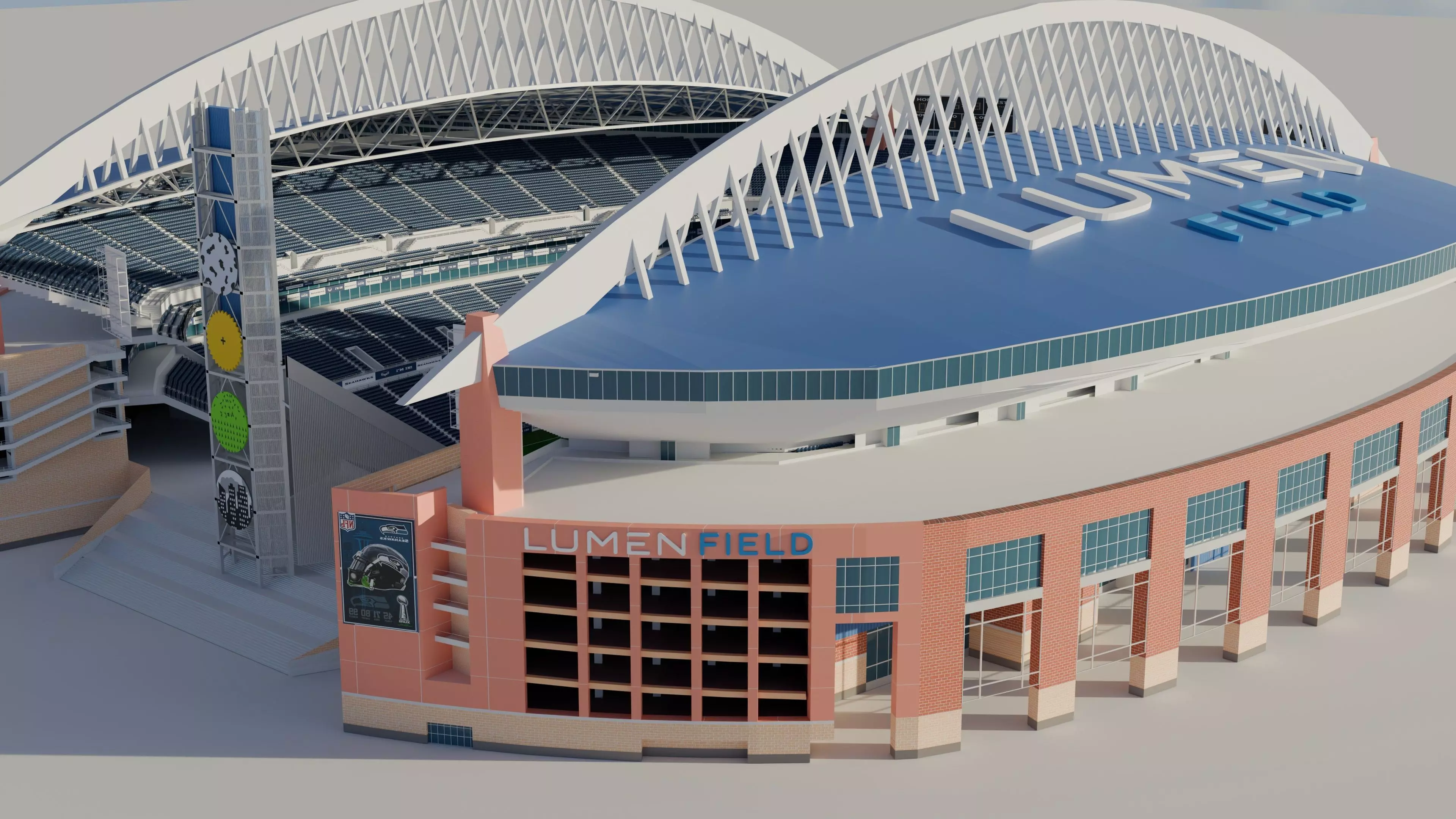 Lumen Field Stadium 3D model_14