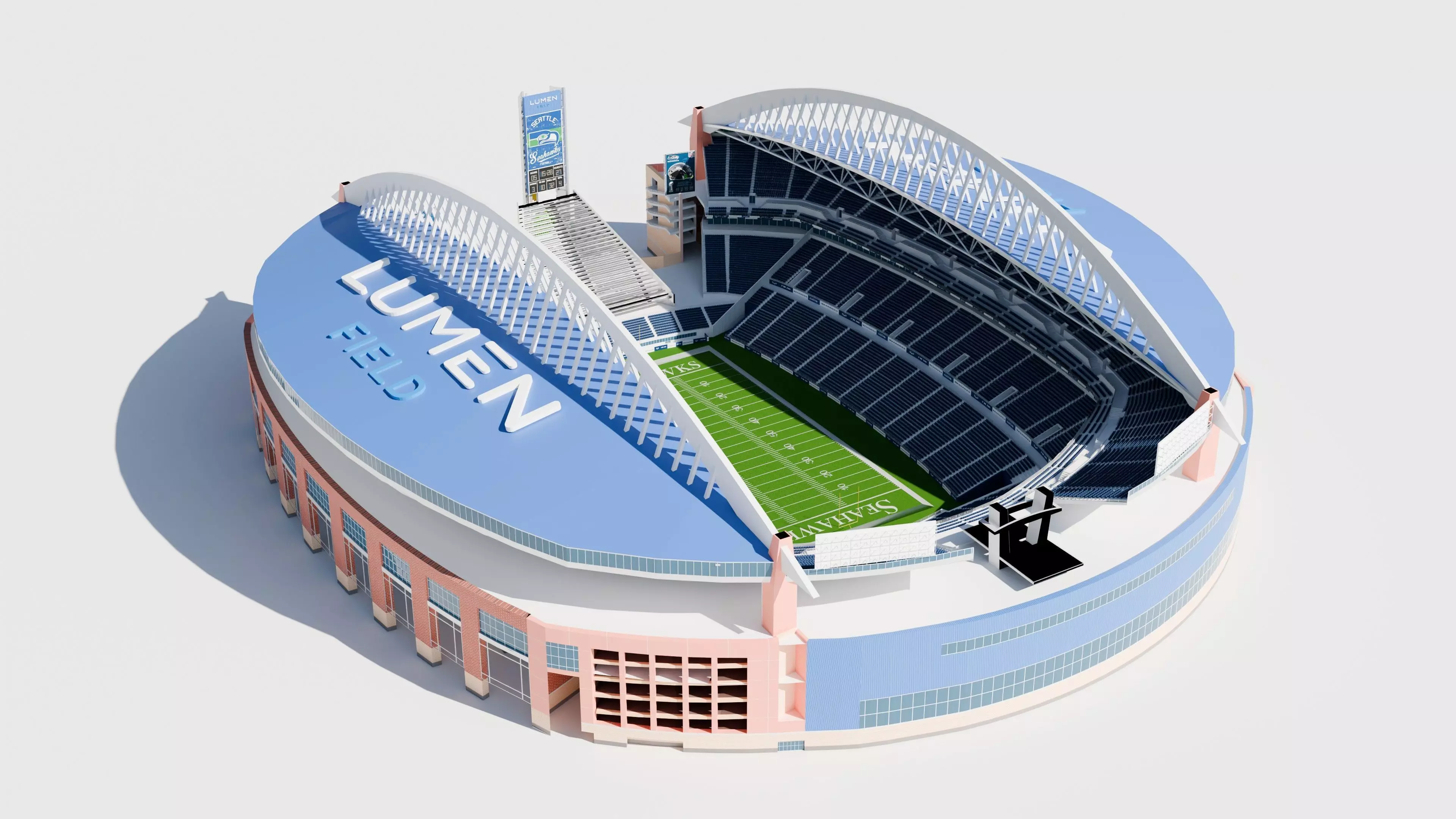Lumen Field Stadium 3D model_0