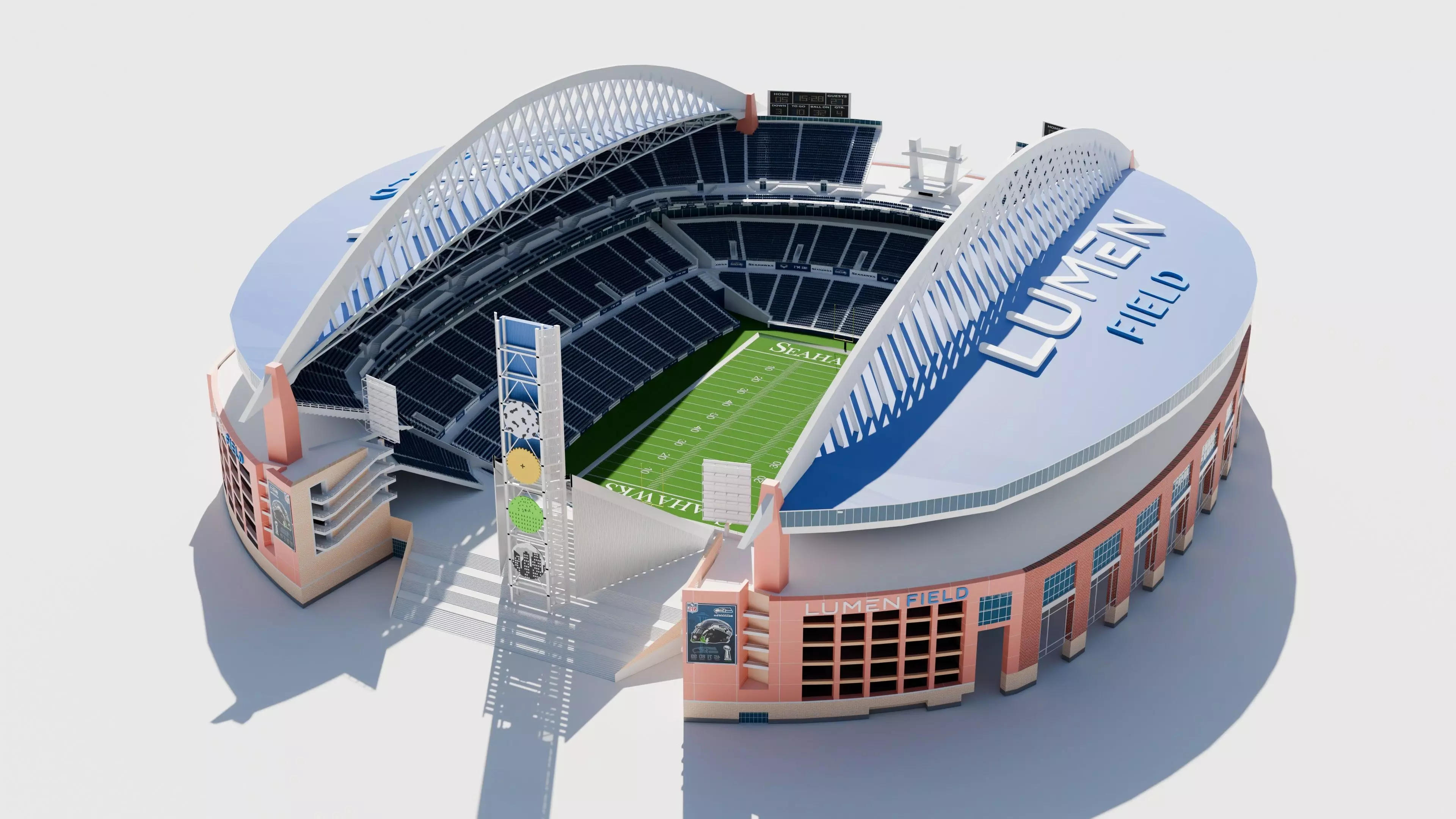 Lumen Field Stadium 3D model_4
