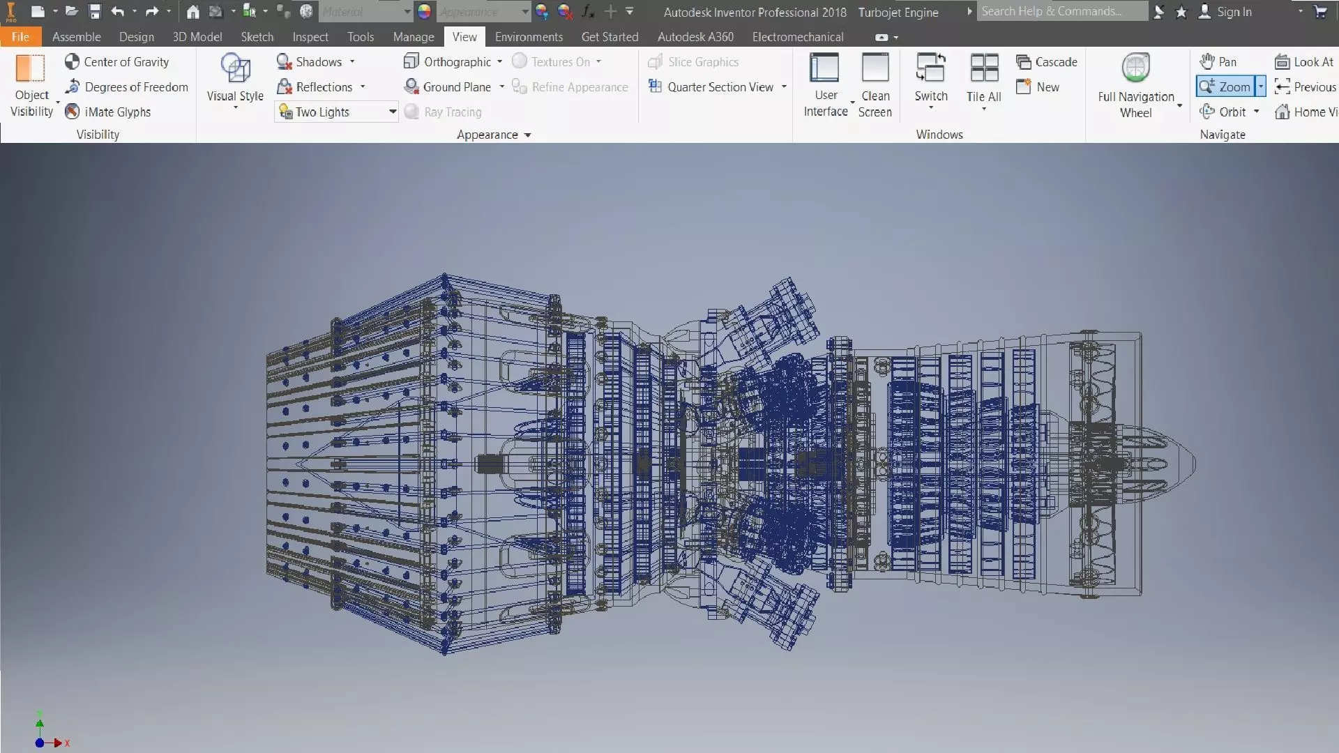 Turbojet Engine 3d model 3D model_11