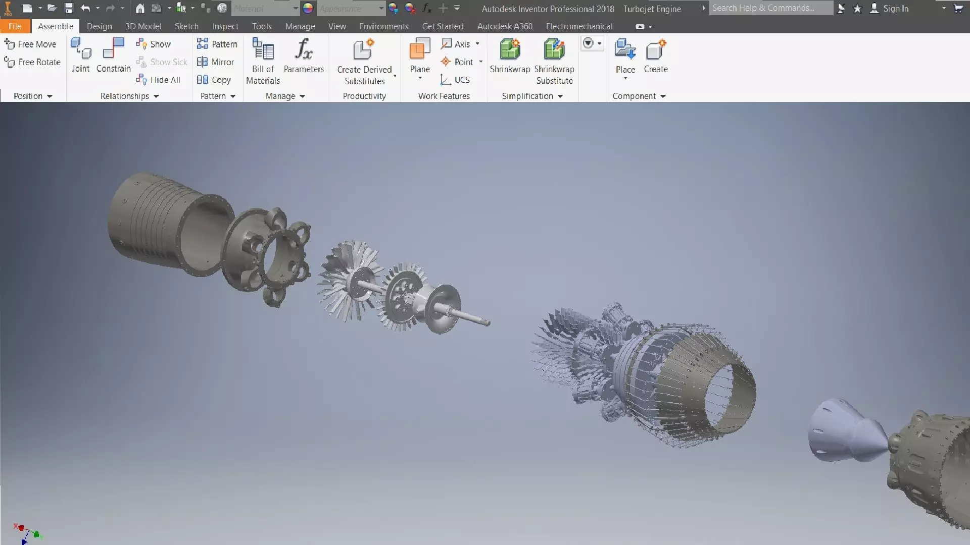 Turbojet Engine 3d model 3D model_7