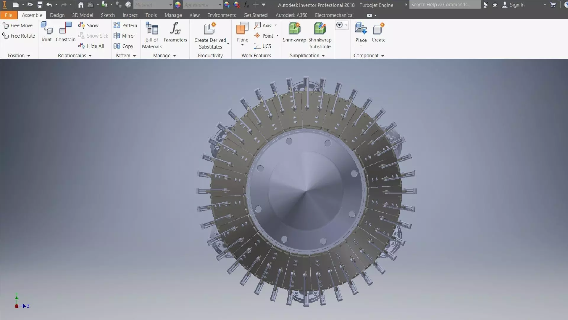 Turbojet Engine 3d model 3D model_18