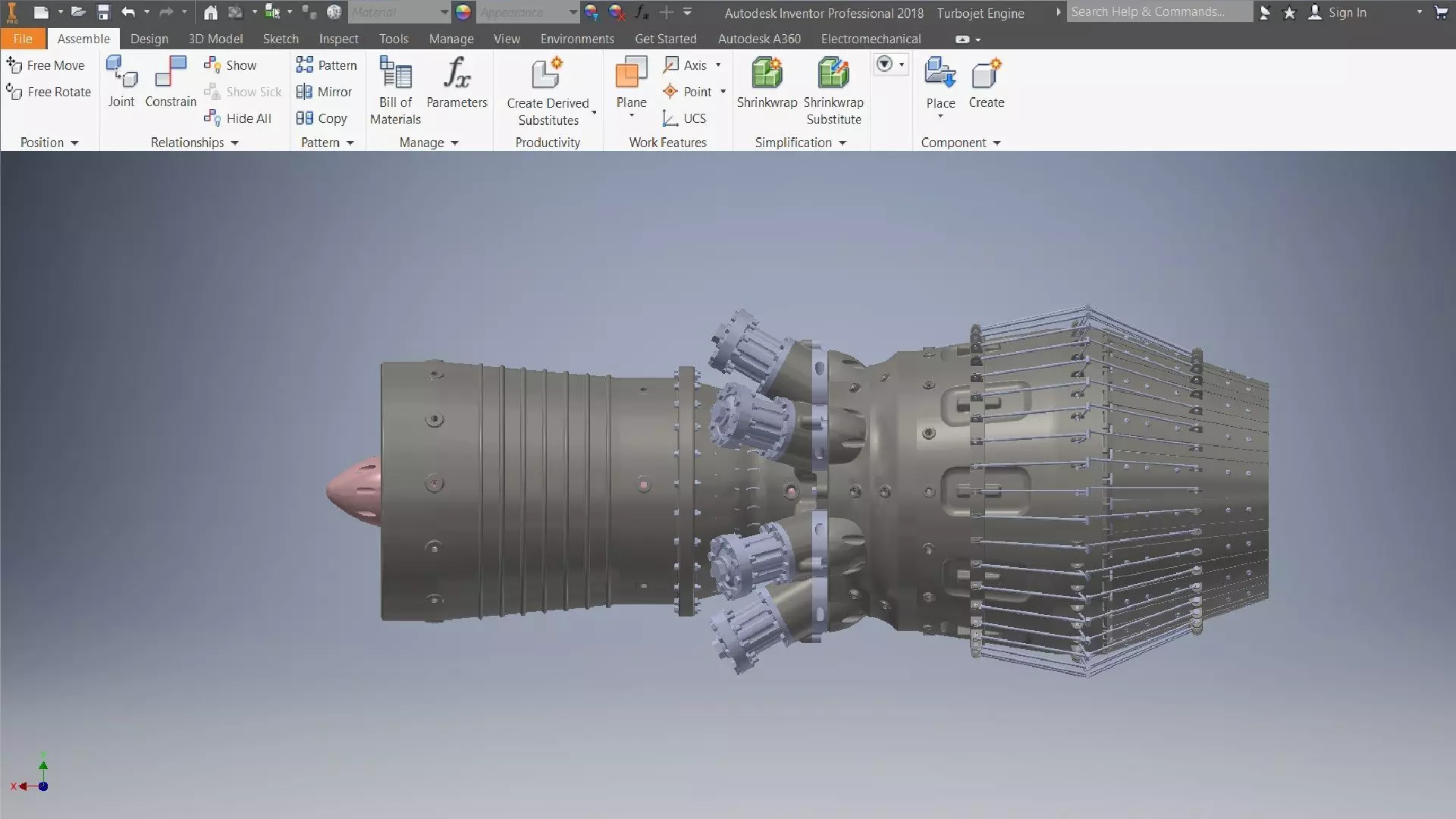 Turbojet Engine 3d model 3D model_13