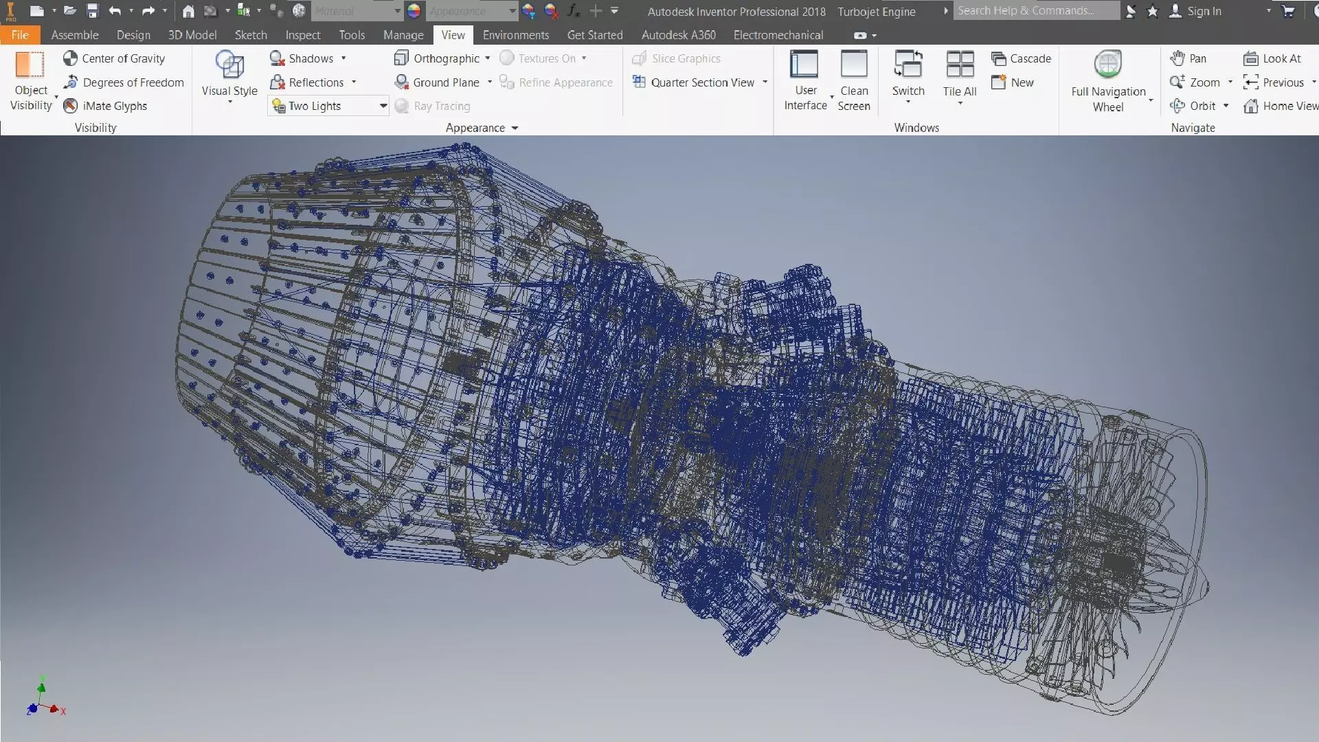Turbojet Engine 3d model 3D model_14