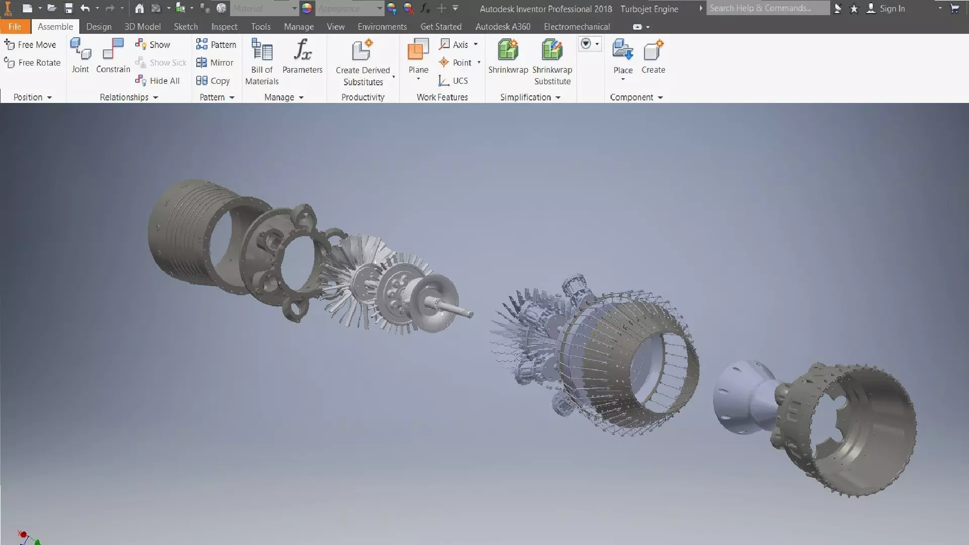 Turbojet Engine 3d model 3D model_5