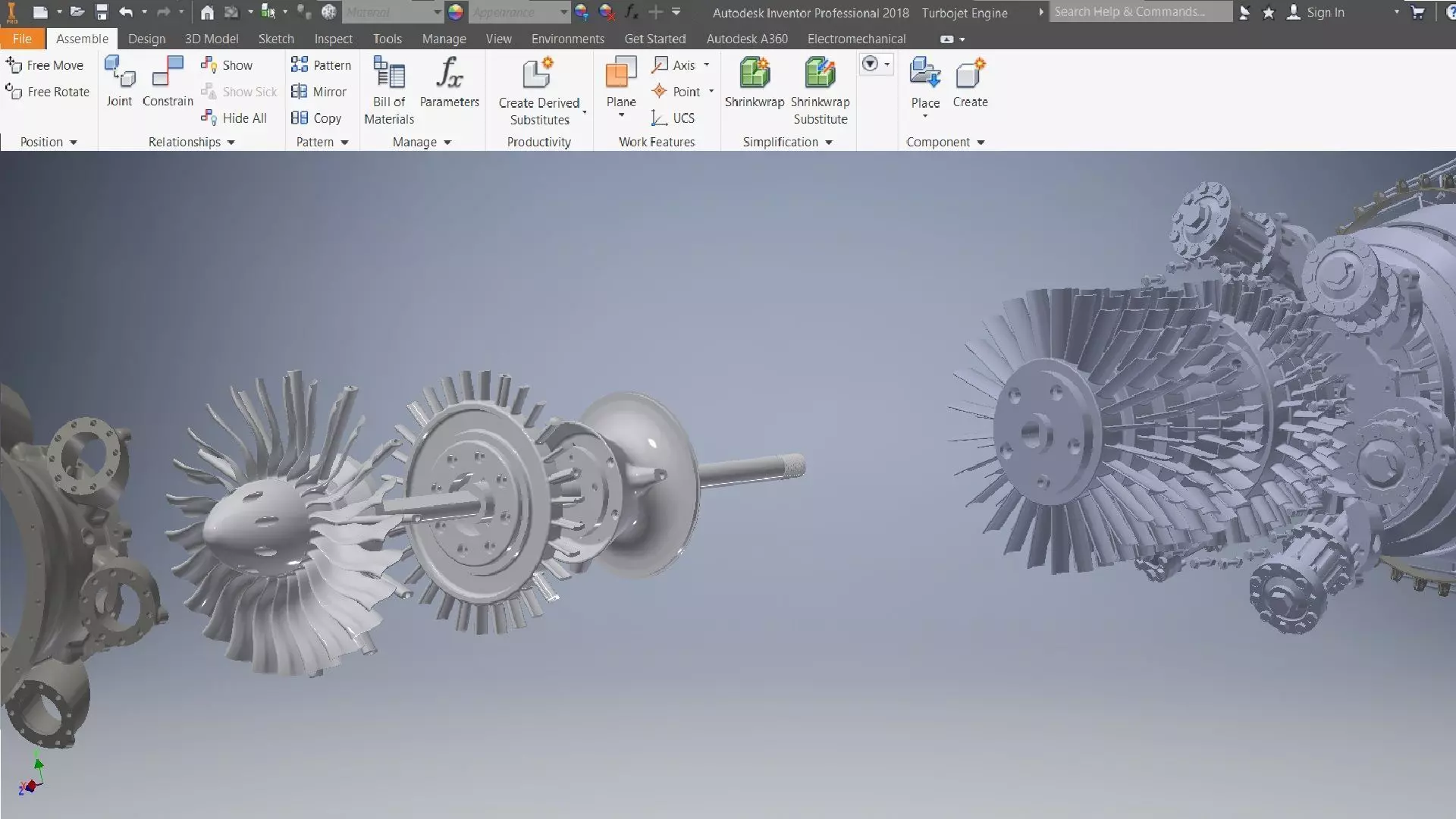 Turbojet Engine 3d model 3D model_8