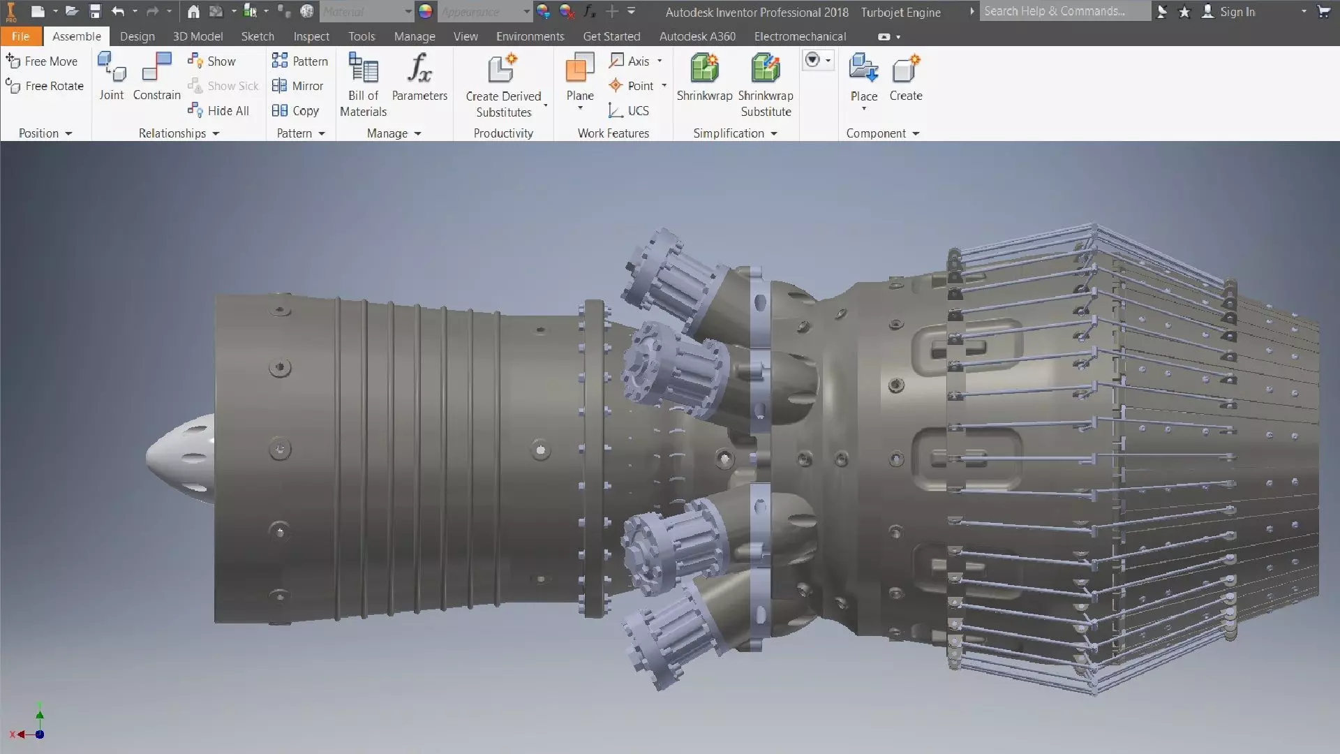 Turbojet Engine 3d model 3D model_20