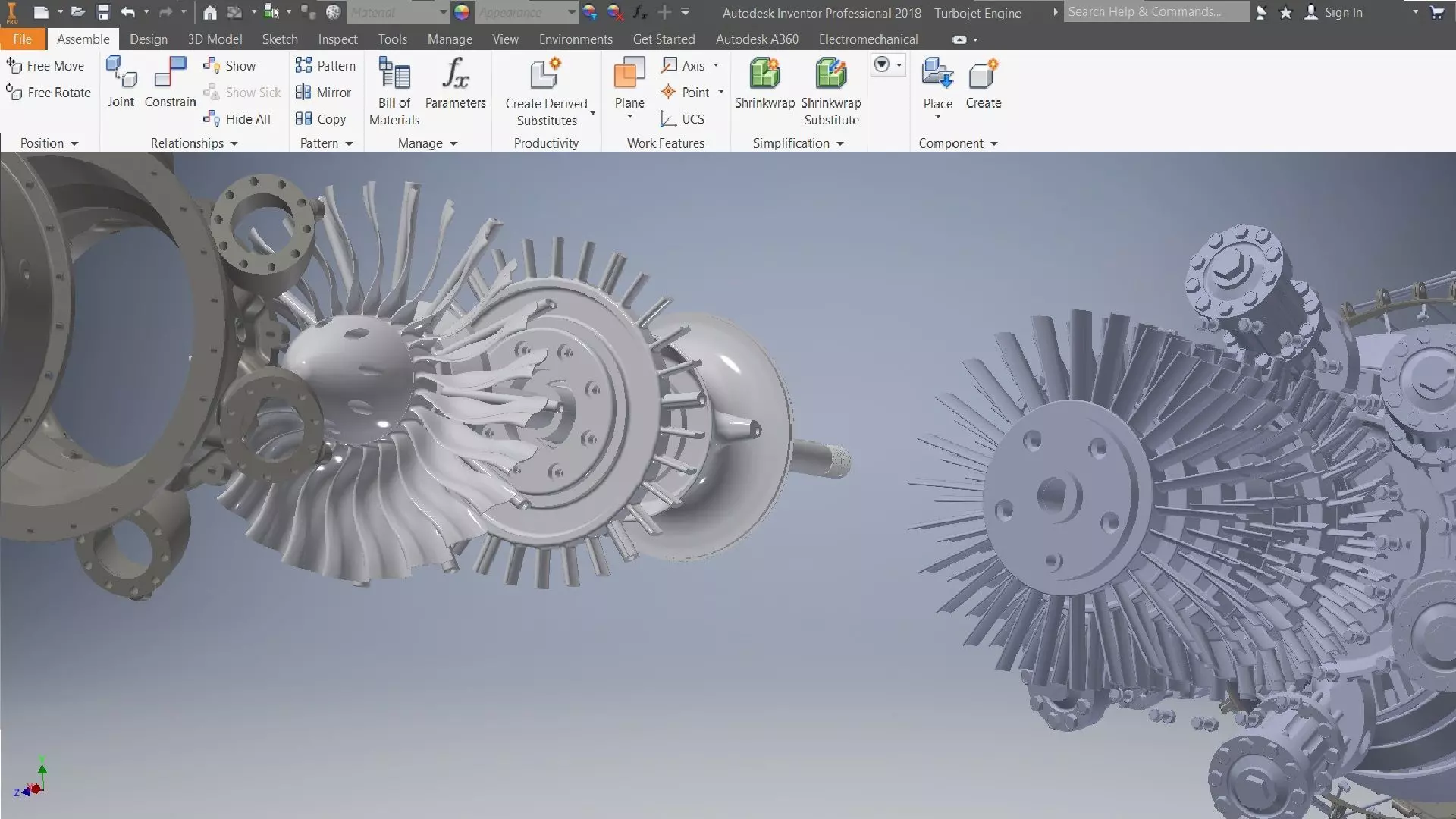 Turbojet Engine 3d model 3D model_10