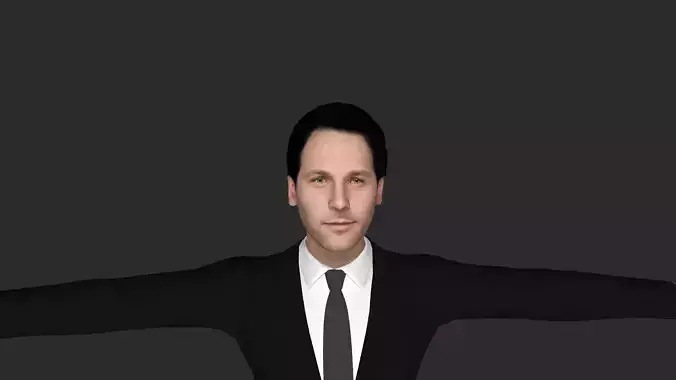 Paul Rudd Hyper Realistic Full Body Fully Rigged