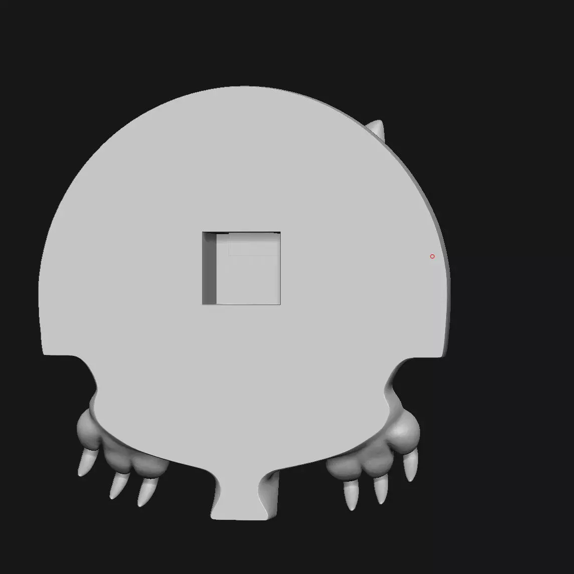 wolf sculpture 3D print model_9