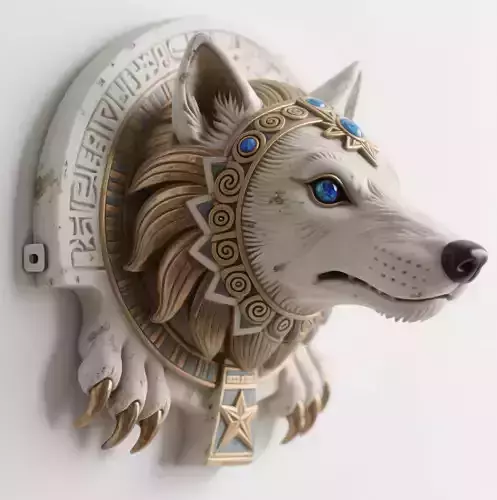 wolf sculpture