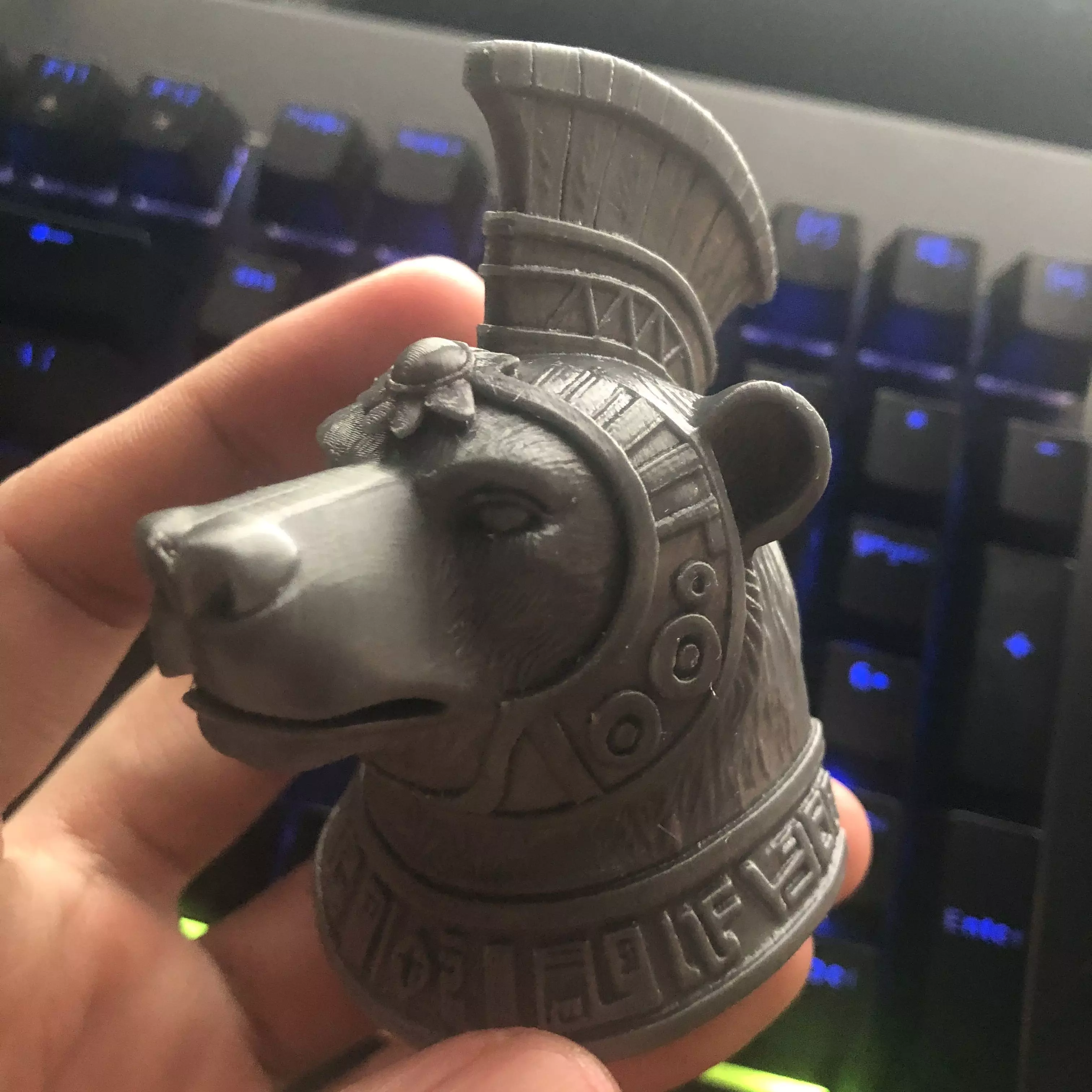 bear sculpture 3D print model_3