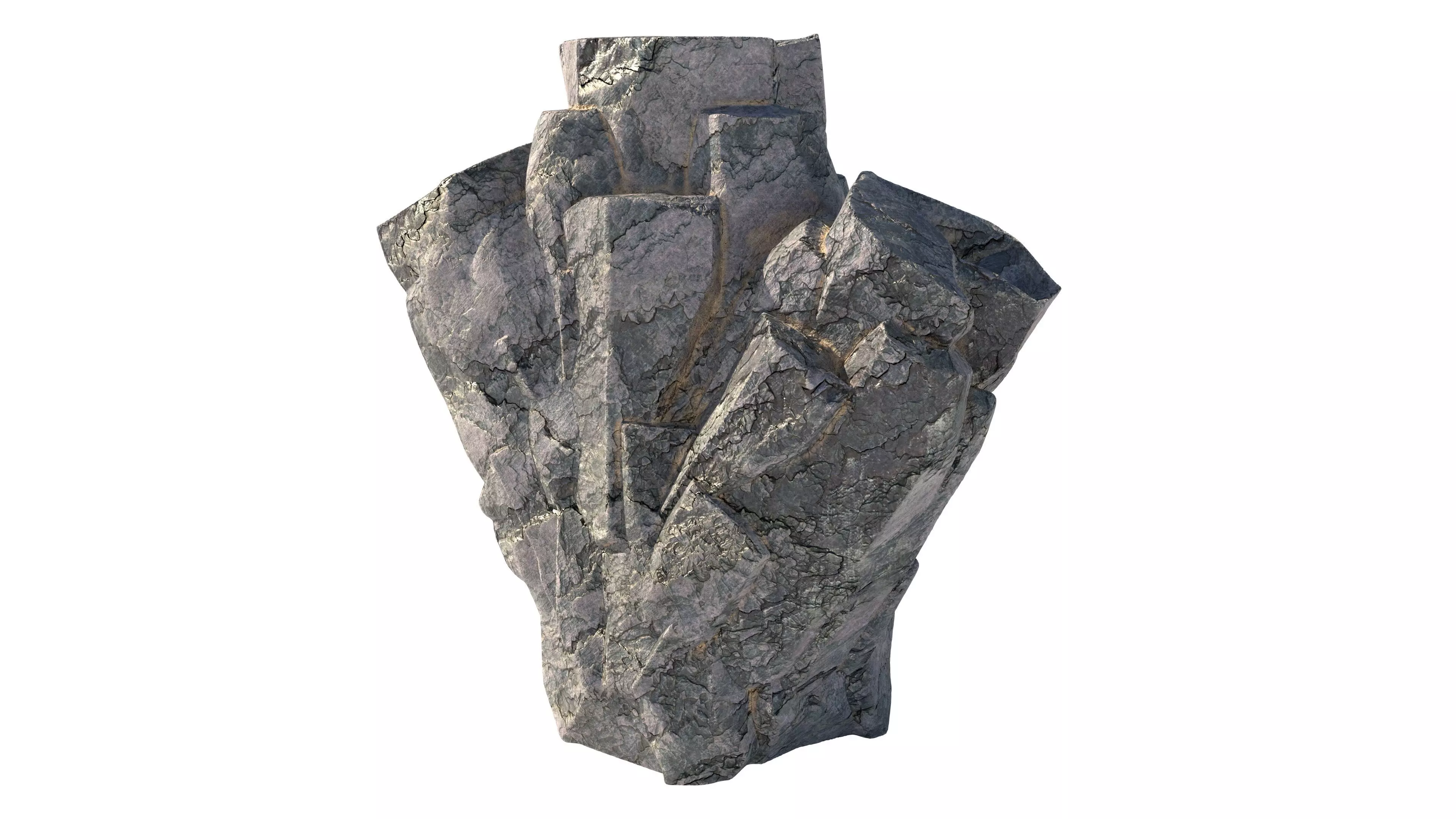 sharp edge rock Low-poly 3D model