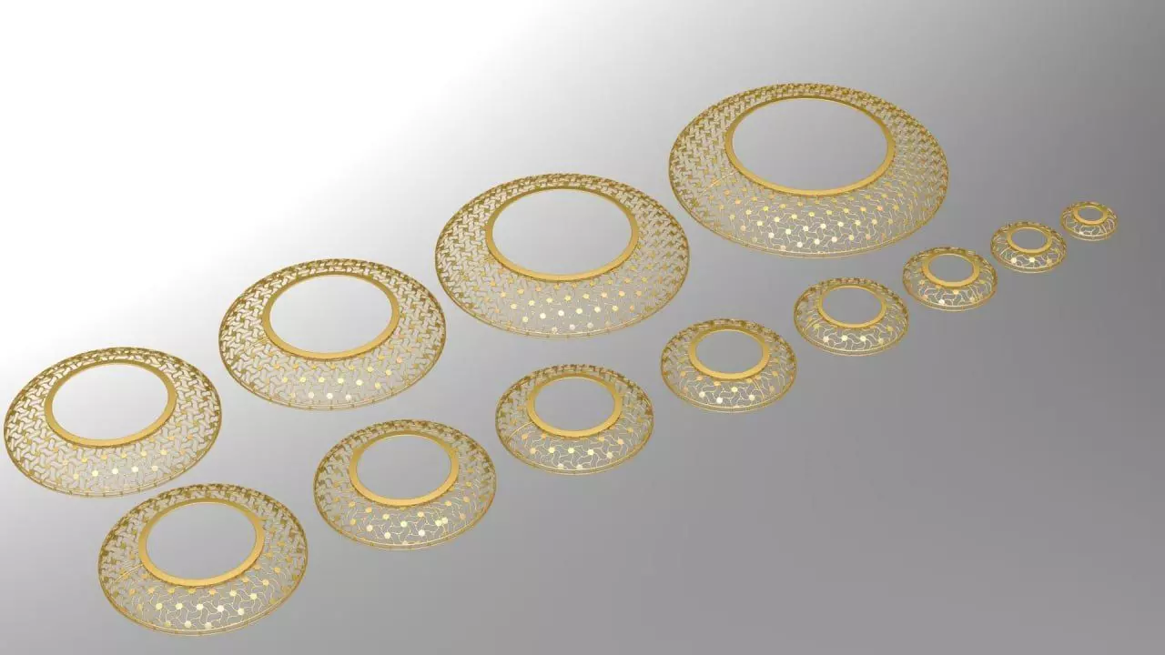 12 arabic service pieces 1point5 to 8cm 3D print model_0