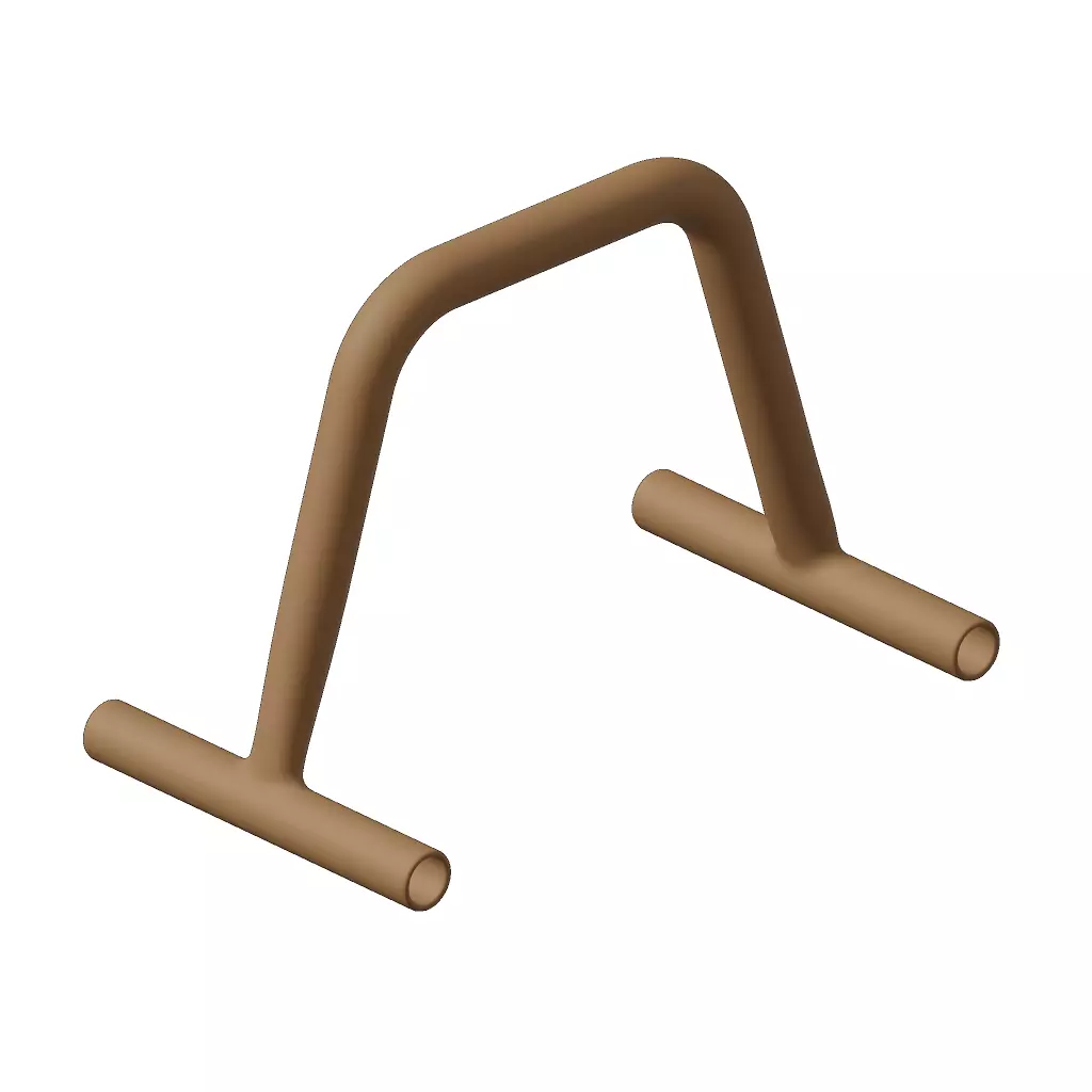 Plastic Pushup Gym Equipment Toy 3D model_1