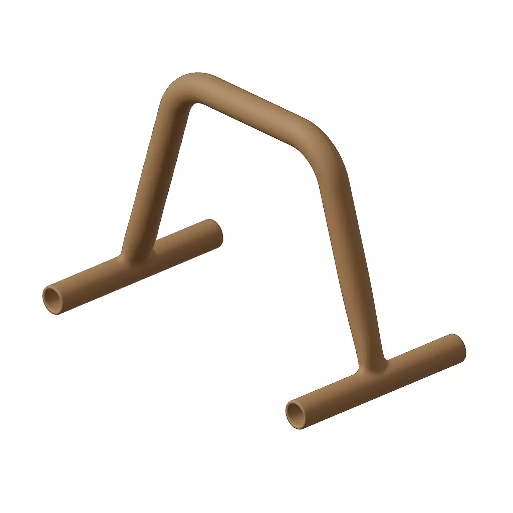 Plastic Pushup Gym Equipment Toy 3D model_0