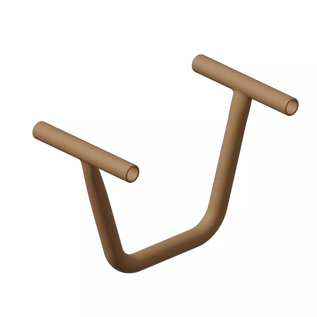 Plastic Pushup Gym Equipment Toy 3D model_2