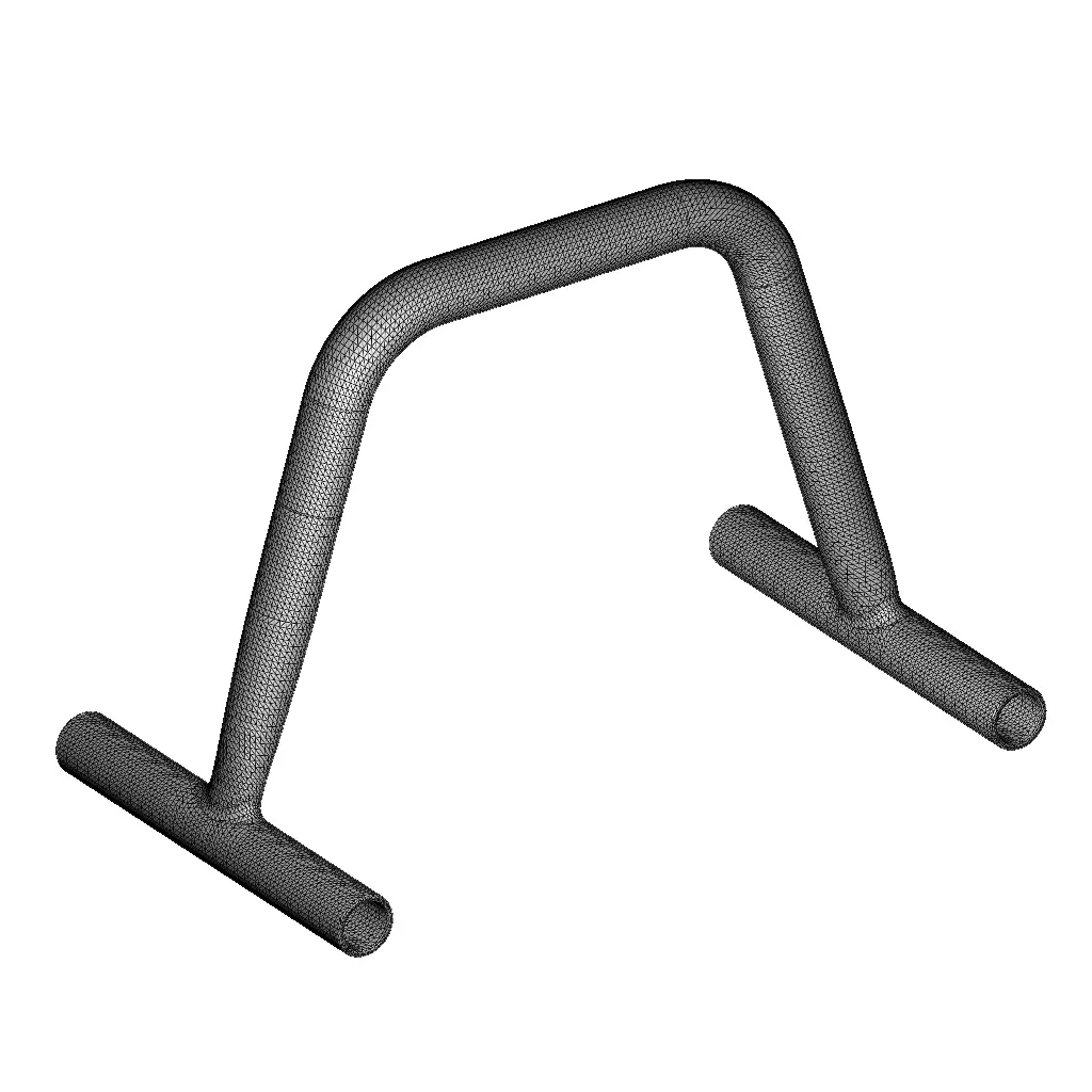 Plastic Pushup Gym Equipment Toy 3D model_3