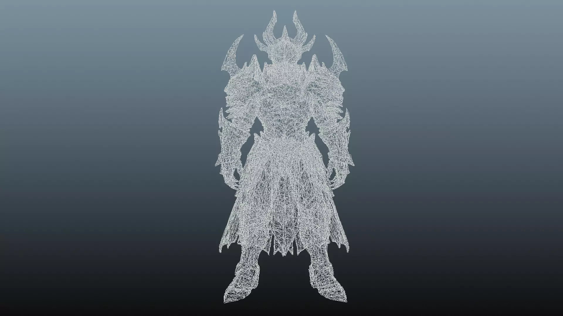 Dark knight character KM-5 3D model_10