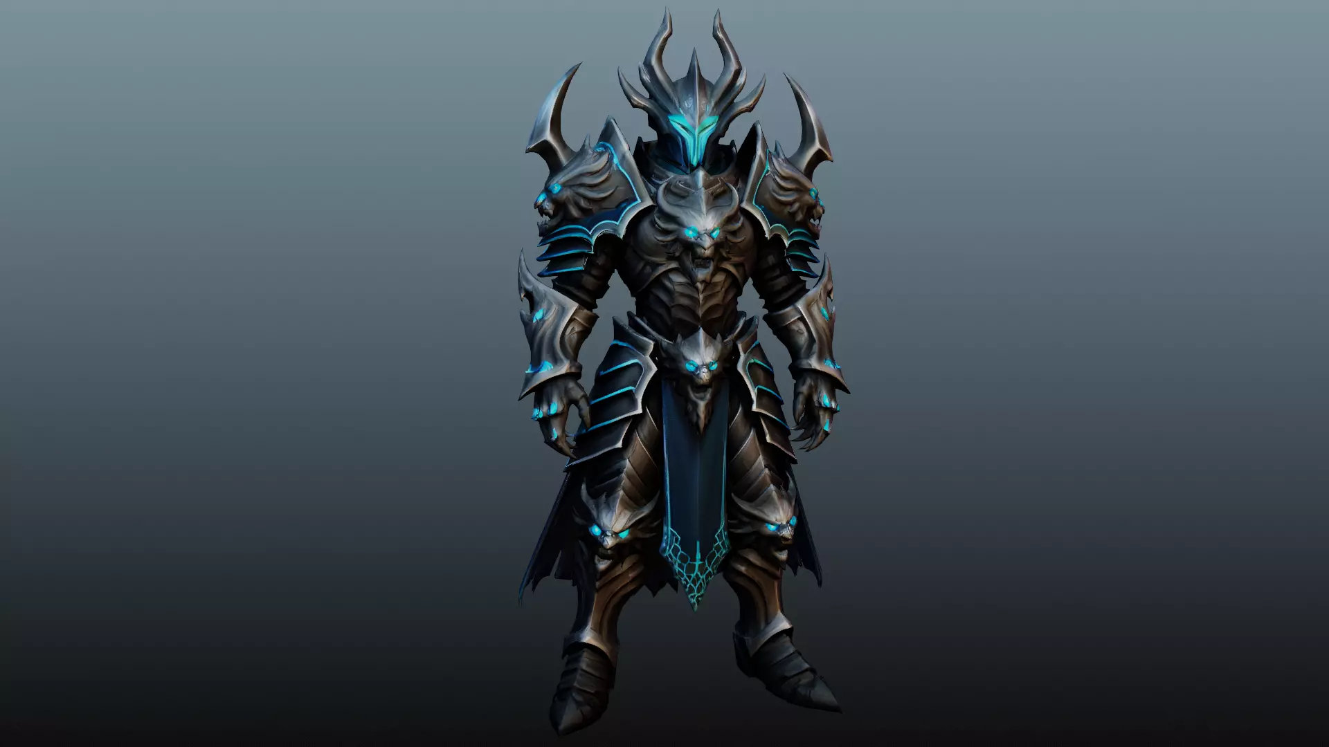 Dark knight character KM-5 3D model_0