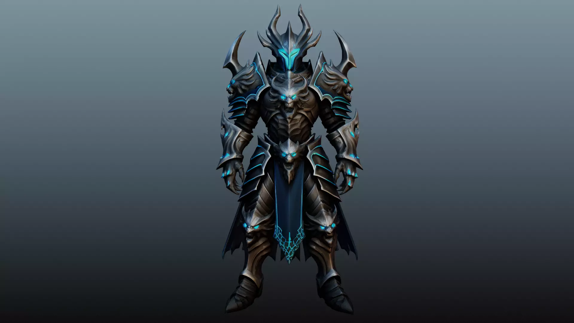 Dark knight character KM-5 3D model_2