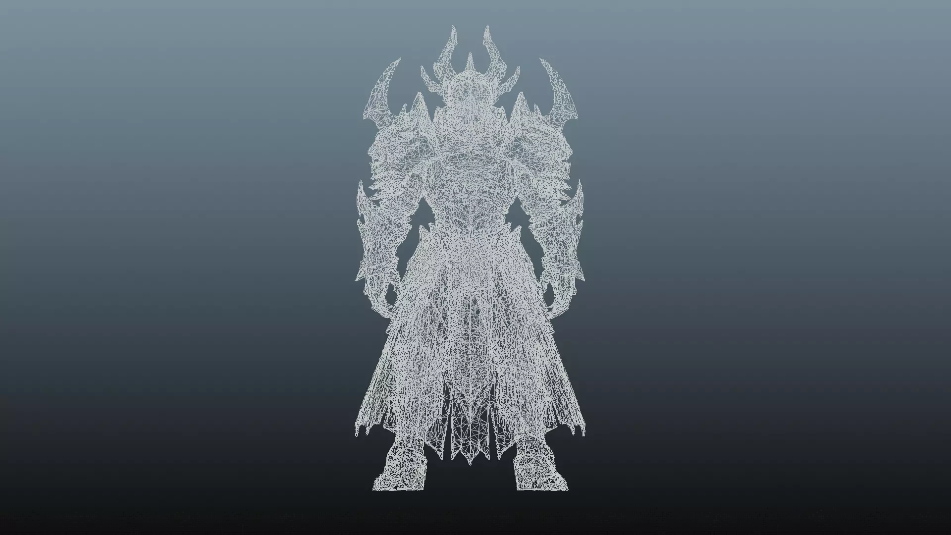 Dark knight character KM-5 3D model_11