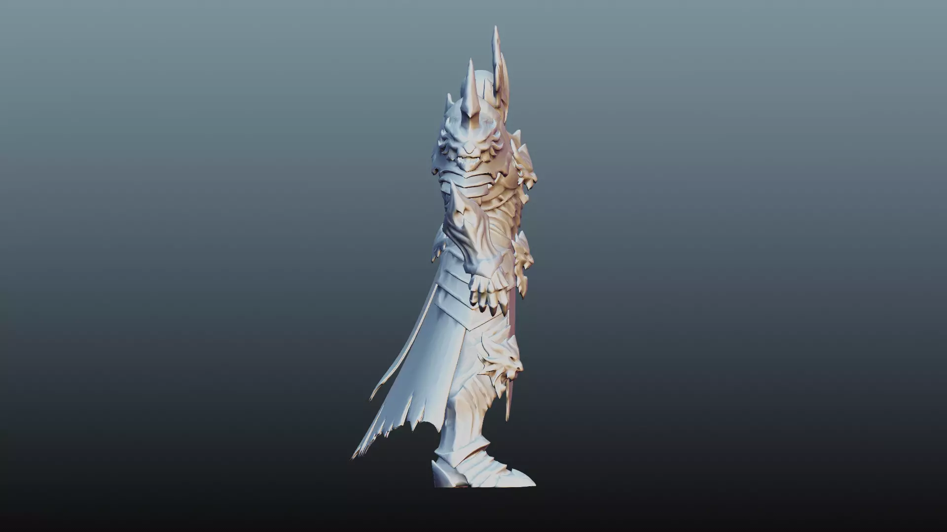 Dark knight character KM-5 3D model_9