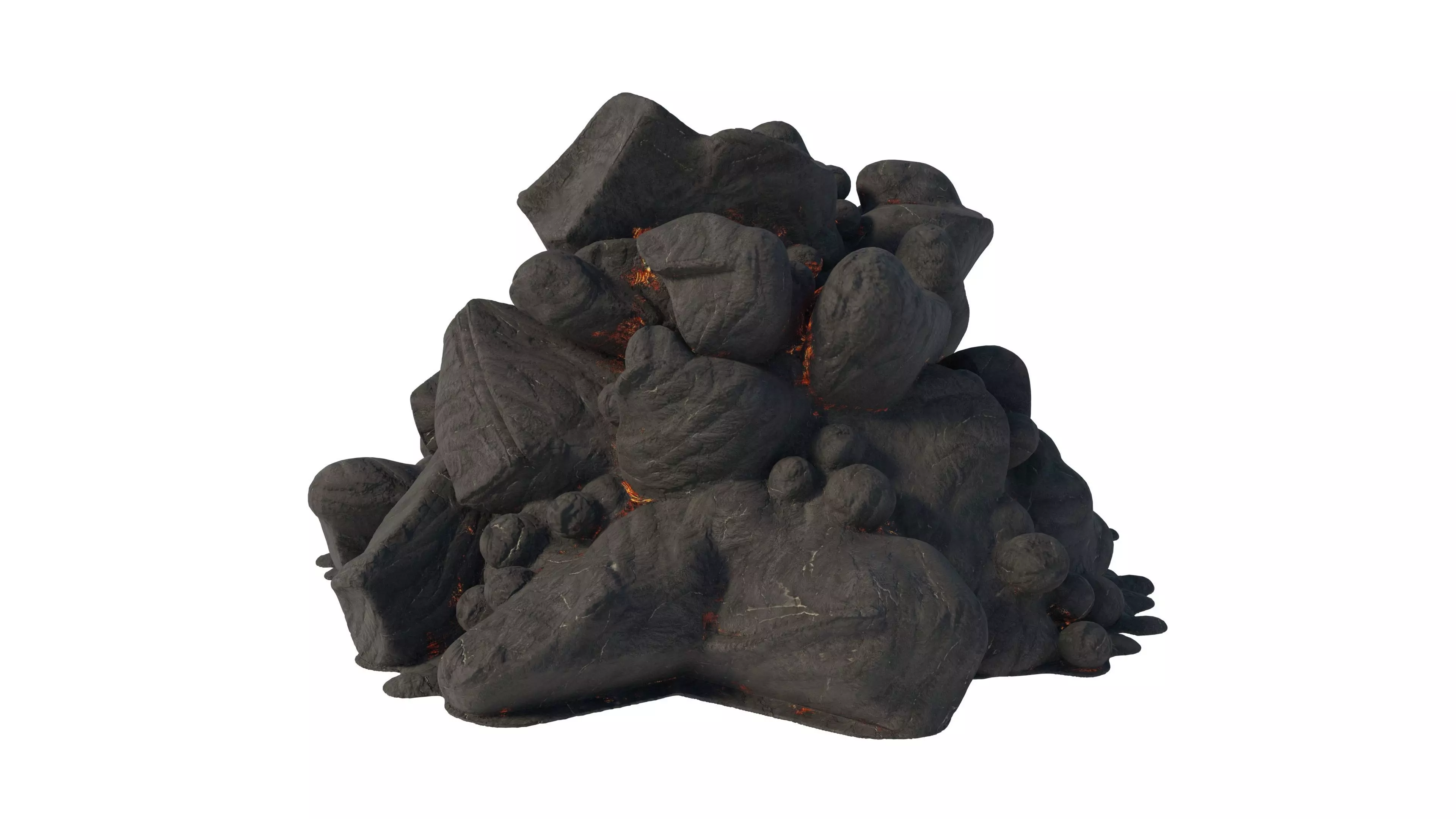 coal pile Low-poly 3D model