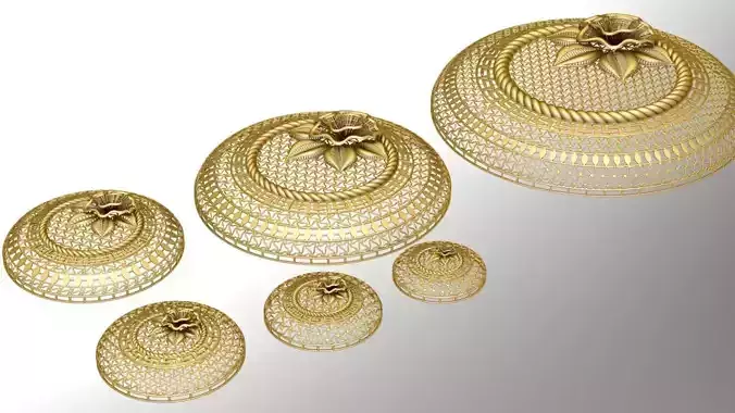 6 arabic service pieces 2 to 8 cm 2nd