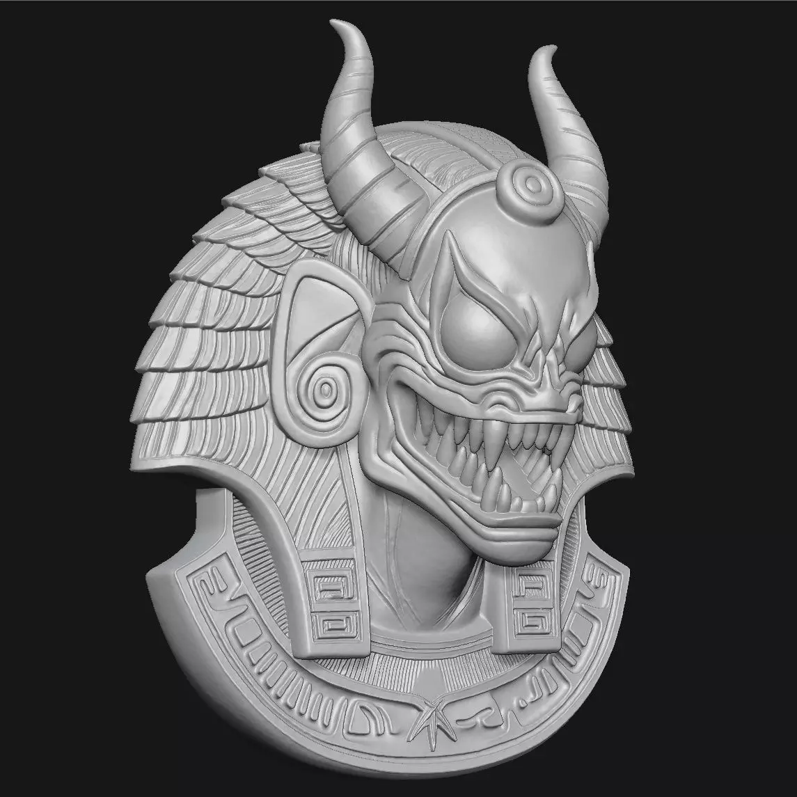 demon 3D print model_3