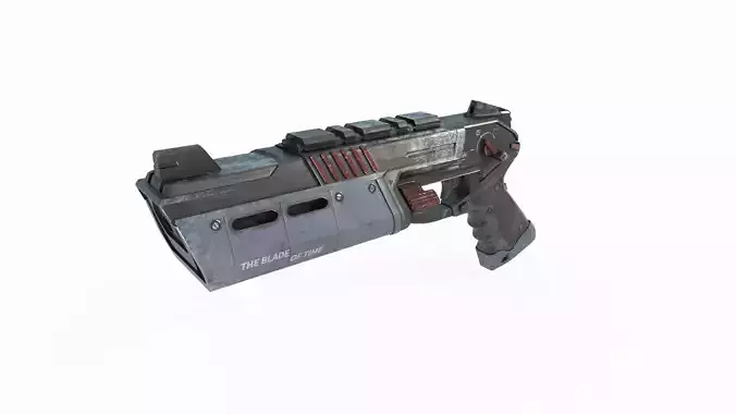 Future sci-fi style laser pistol