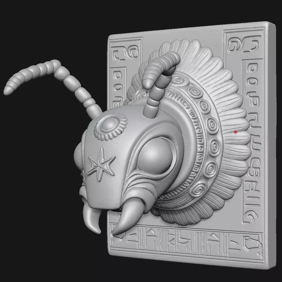 ant sculpture 3D print model_5