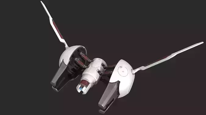 Future Sci-Fi Surveillance Drone