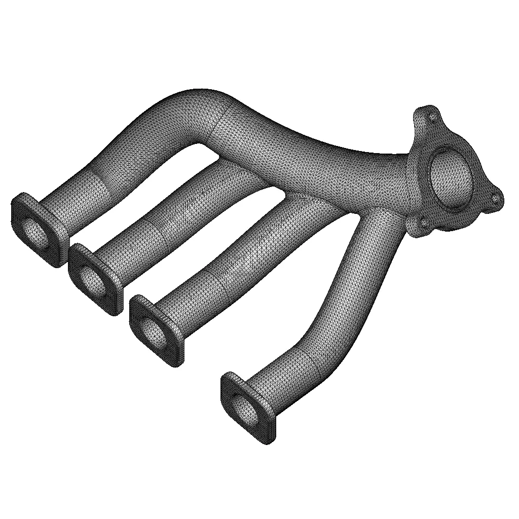 Plastic Car Exhaust Manifold Toy 3D model_4
