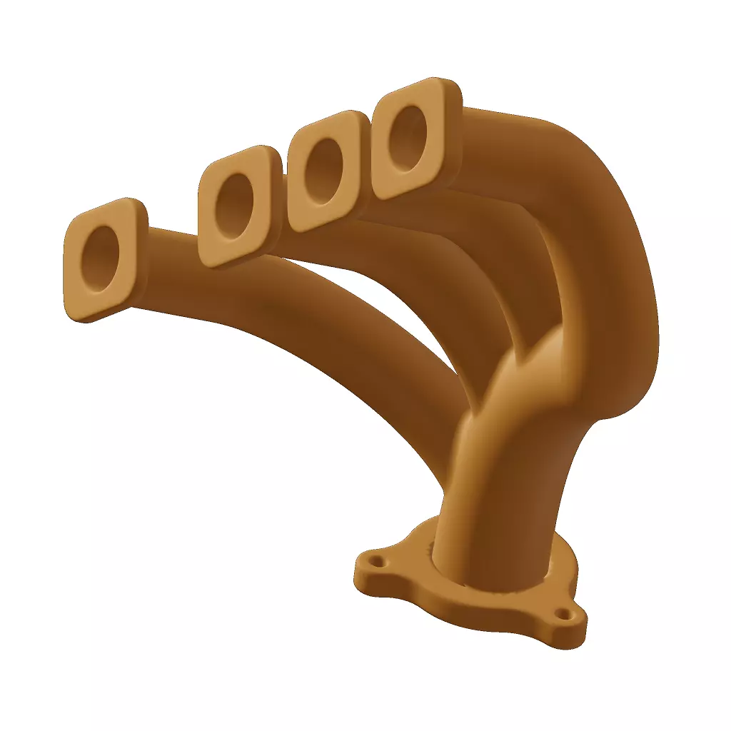 Plastic Car Exhaust Manifold Toy 3D model_3