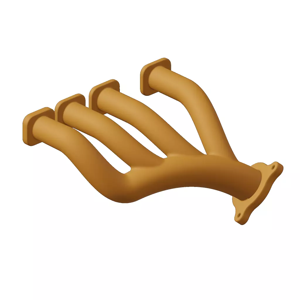 Plastic Car Exhaust Manifold Toy 3D model_2