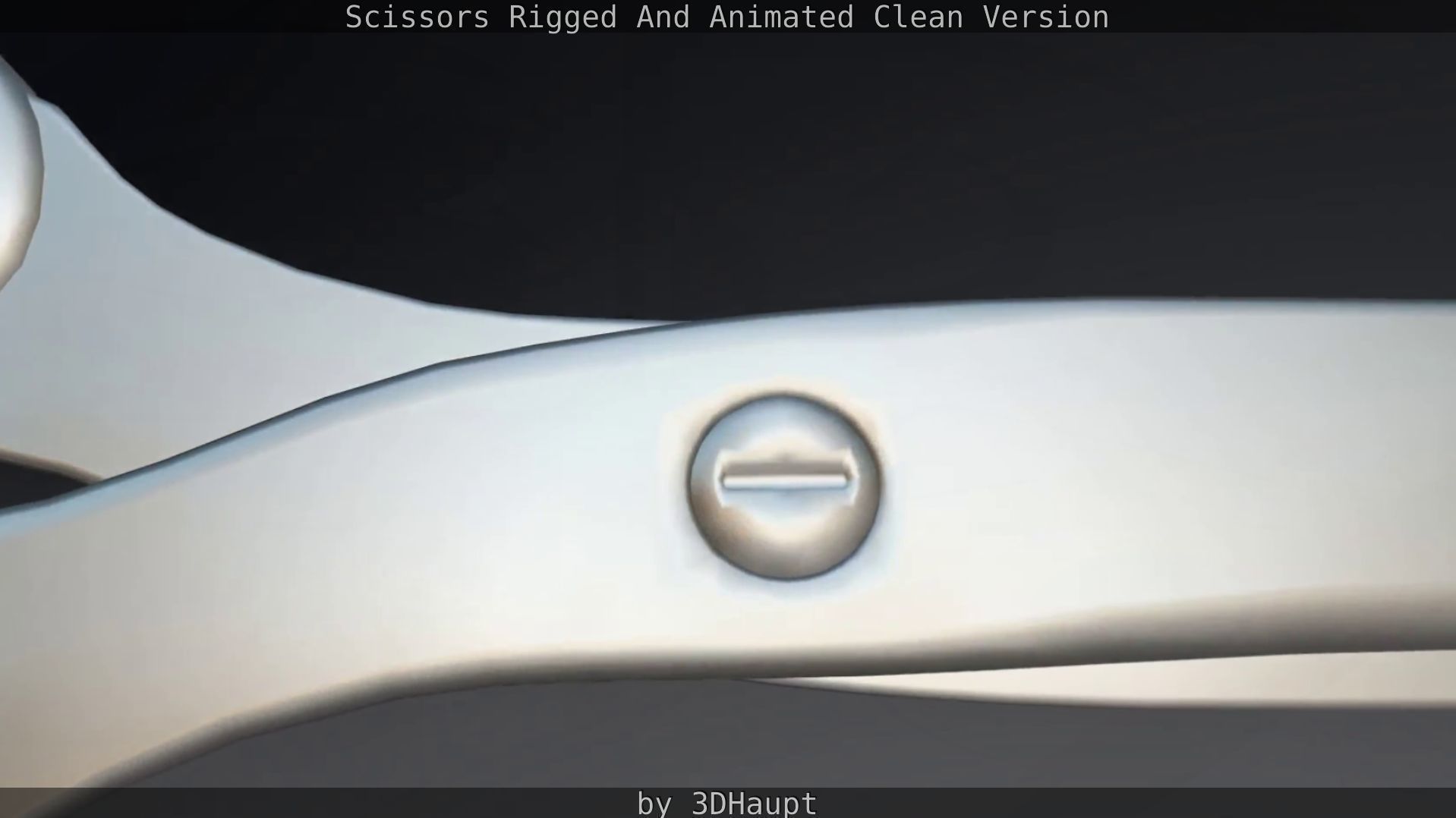 Scissors Rigged And Animated Clean Version Low-poly 3D model_84