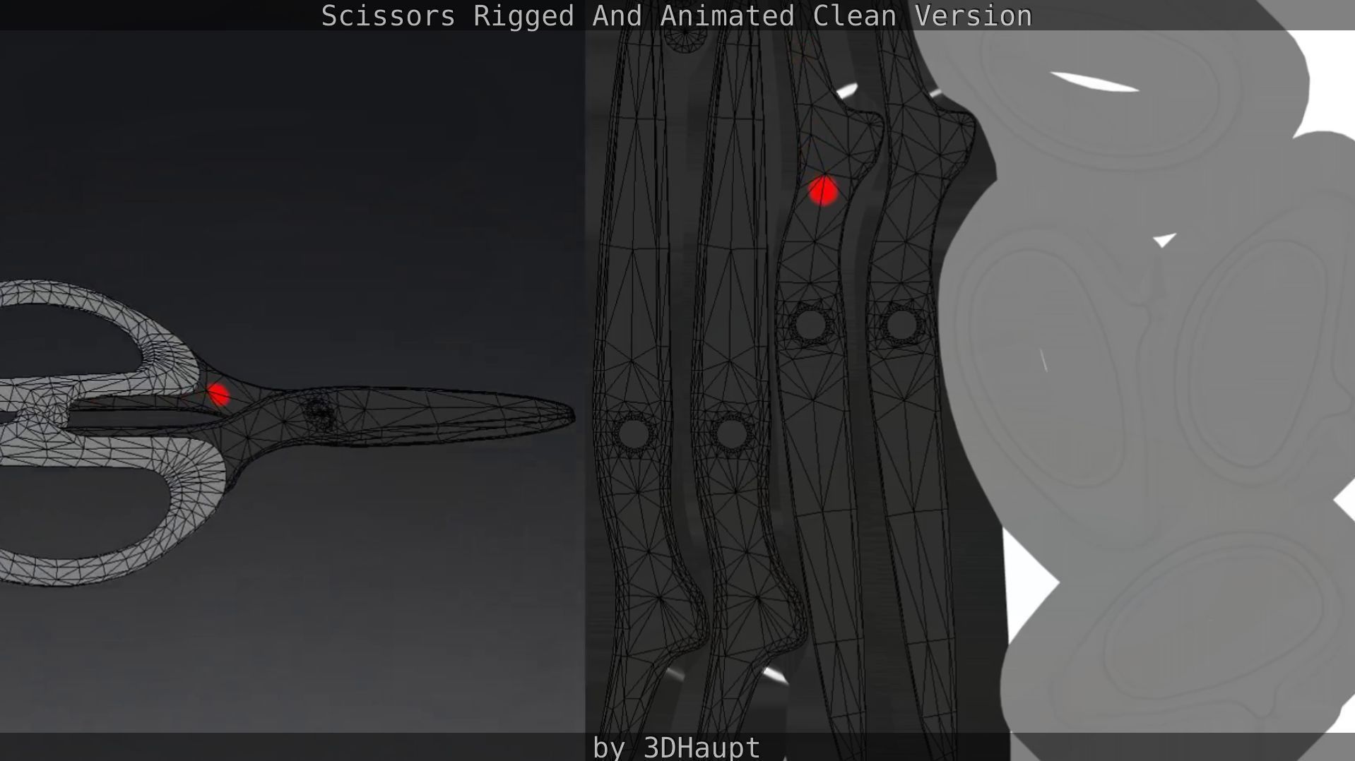 Scissors Rigged And Animated Clean Version Low-poly 3D model_59
