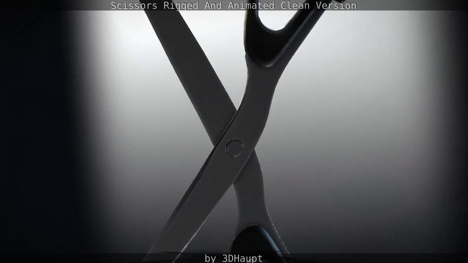 Scissors Rigged And Animated Clean Version Low-poly 3D model_28