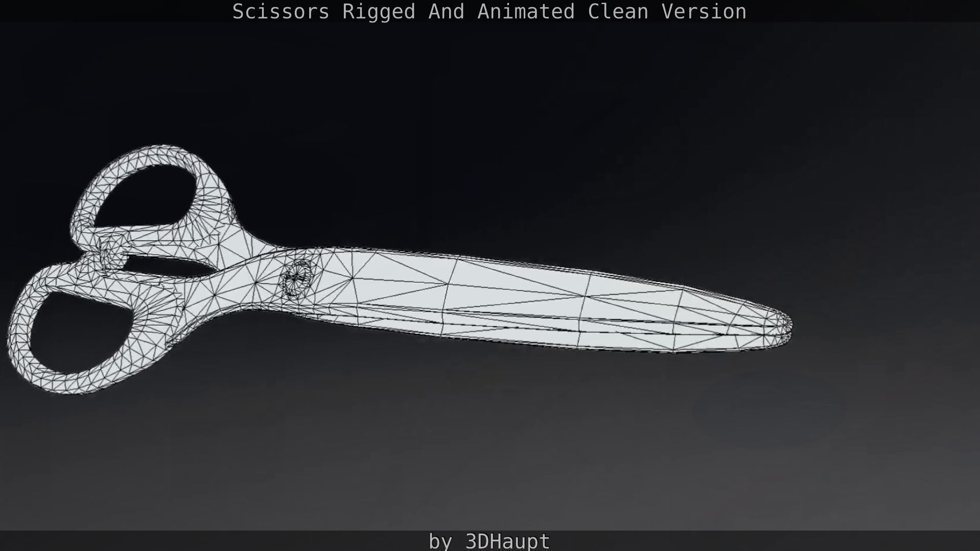 Scissors Rigged And Animated Clean Version Low-poly 3D model_41
