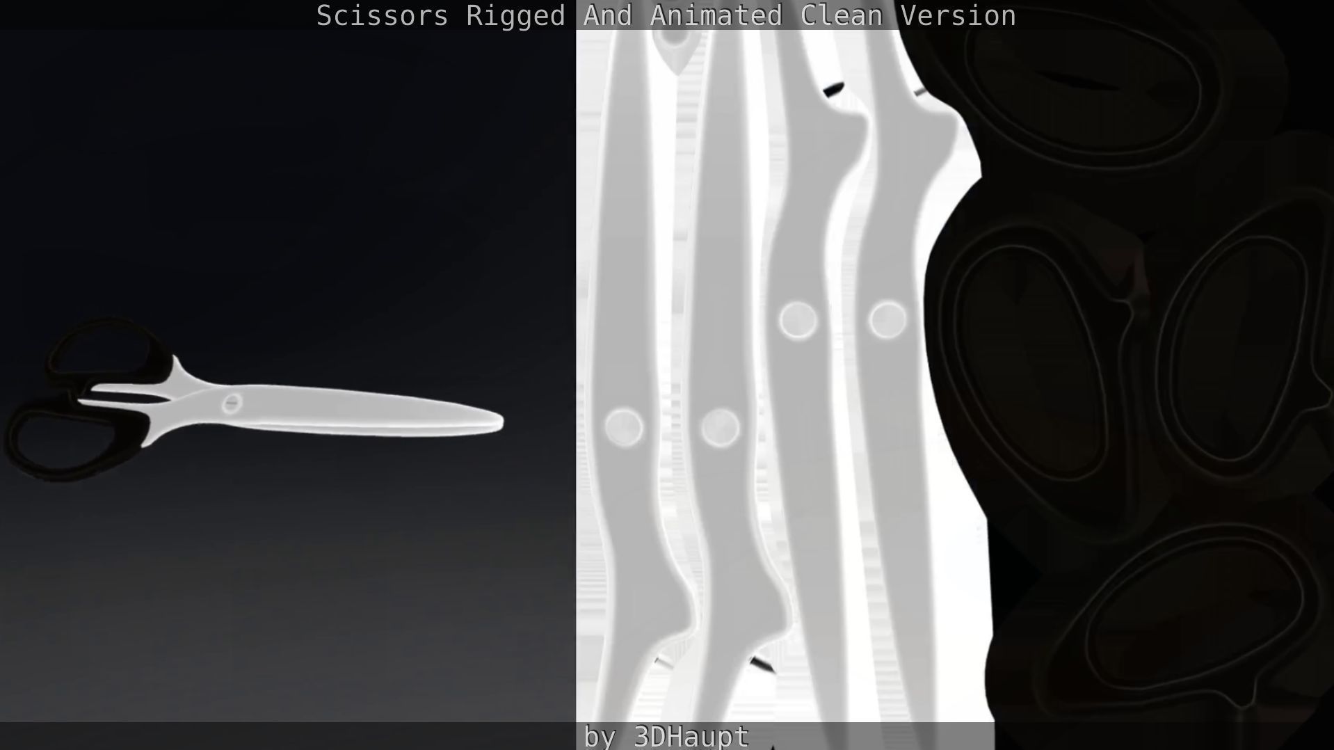 Scissors Rigged And Animated Clean Version Low-poly 3D model_51