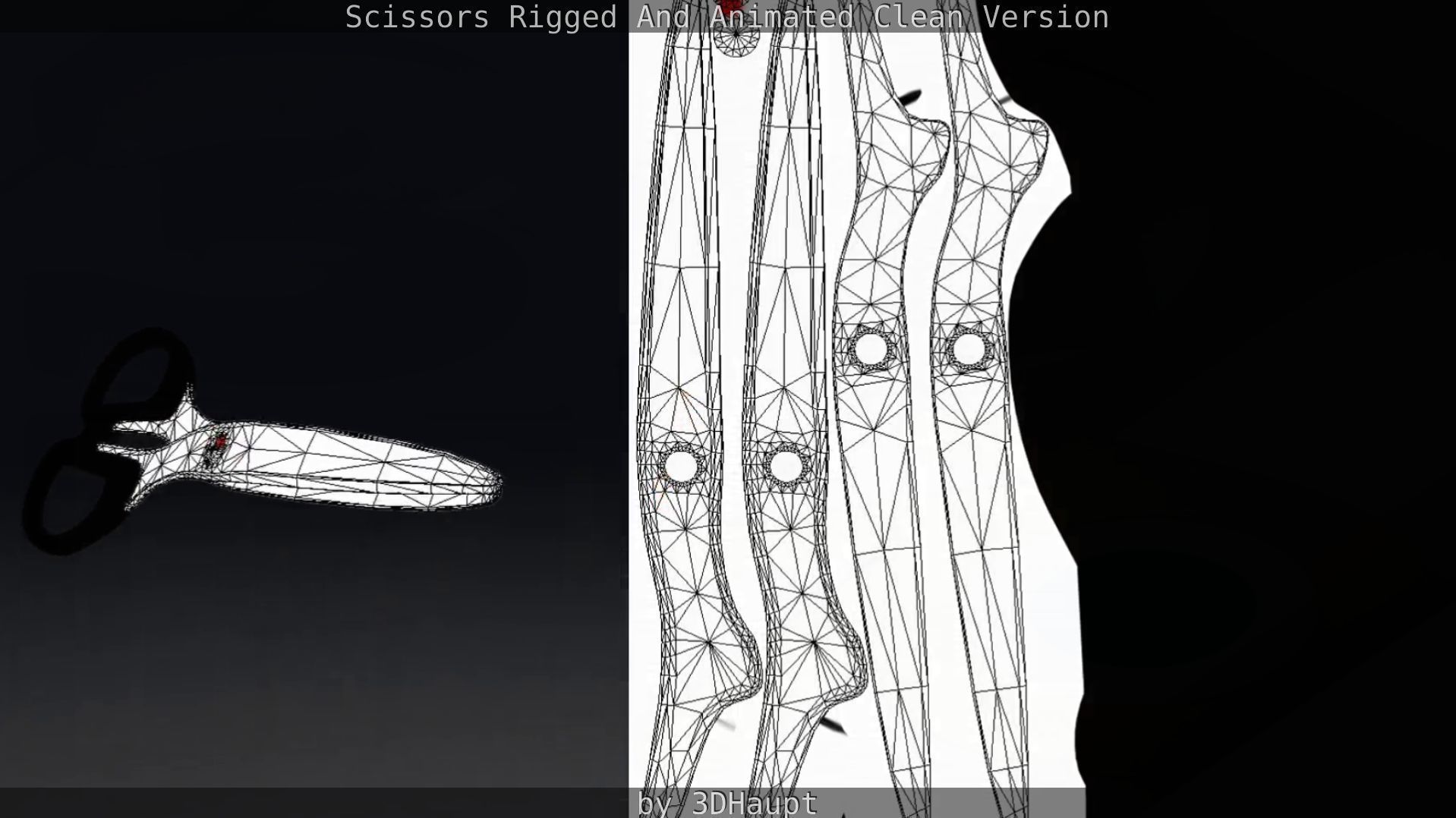 Scissors Rigged And Animated Clean Version Low-poly 3D model_56