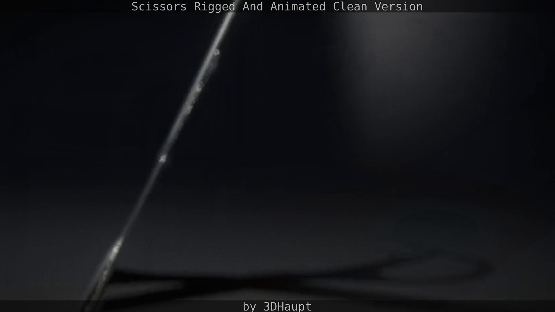 Scissors Rigged And Animated Clean Version Low-poly 3D model_27