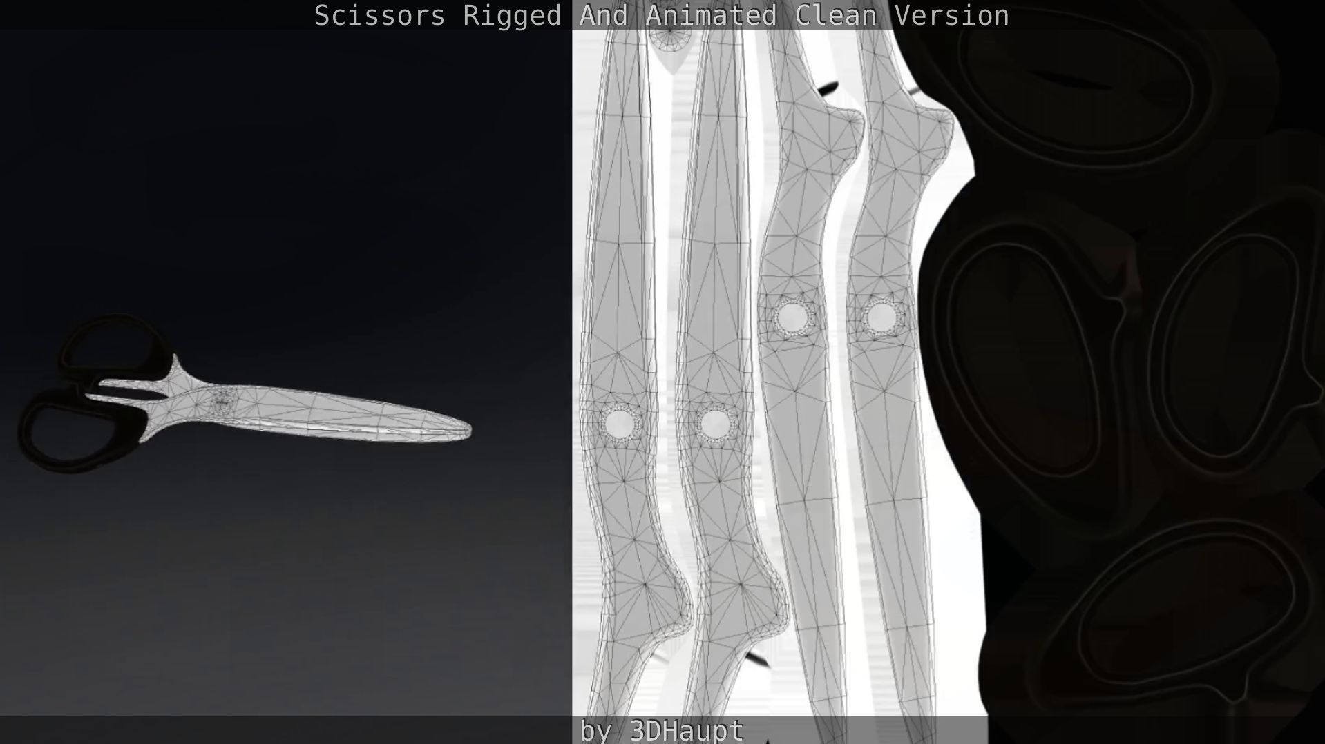 Scissors Rigged And Animated Clean Version Low-poly 3D model_53