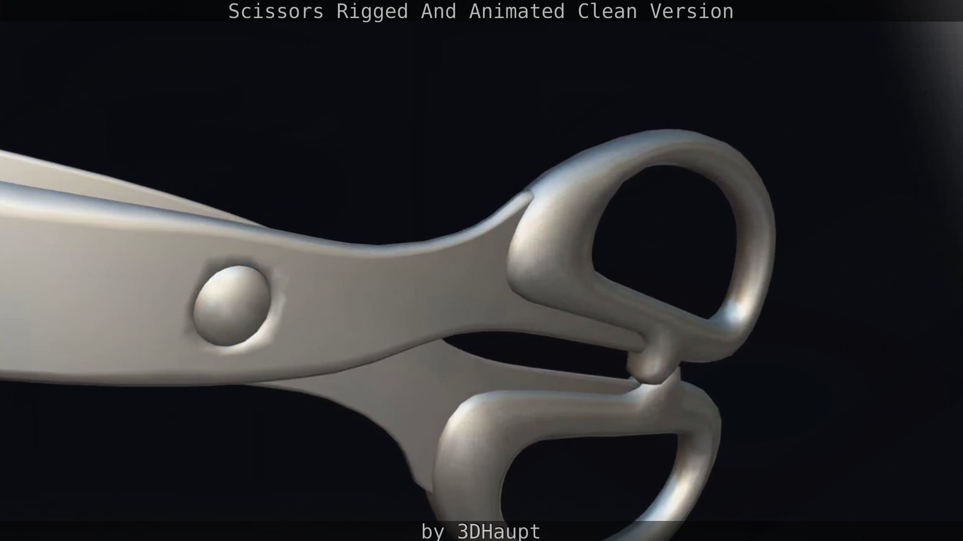 Scissors Rigged And Animated Clean Version Low-poly 3D model_82