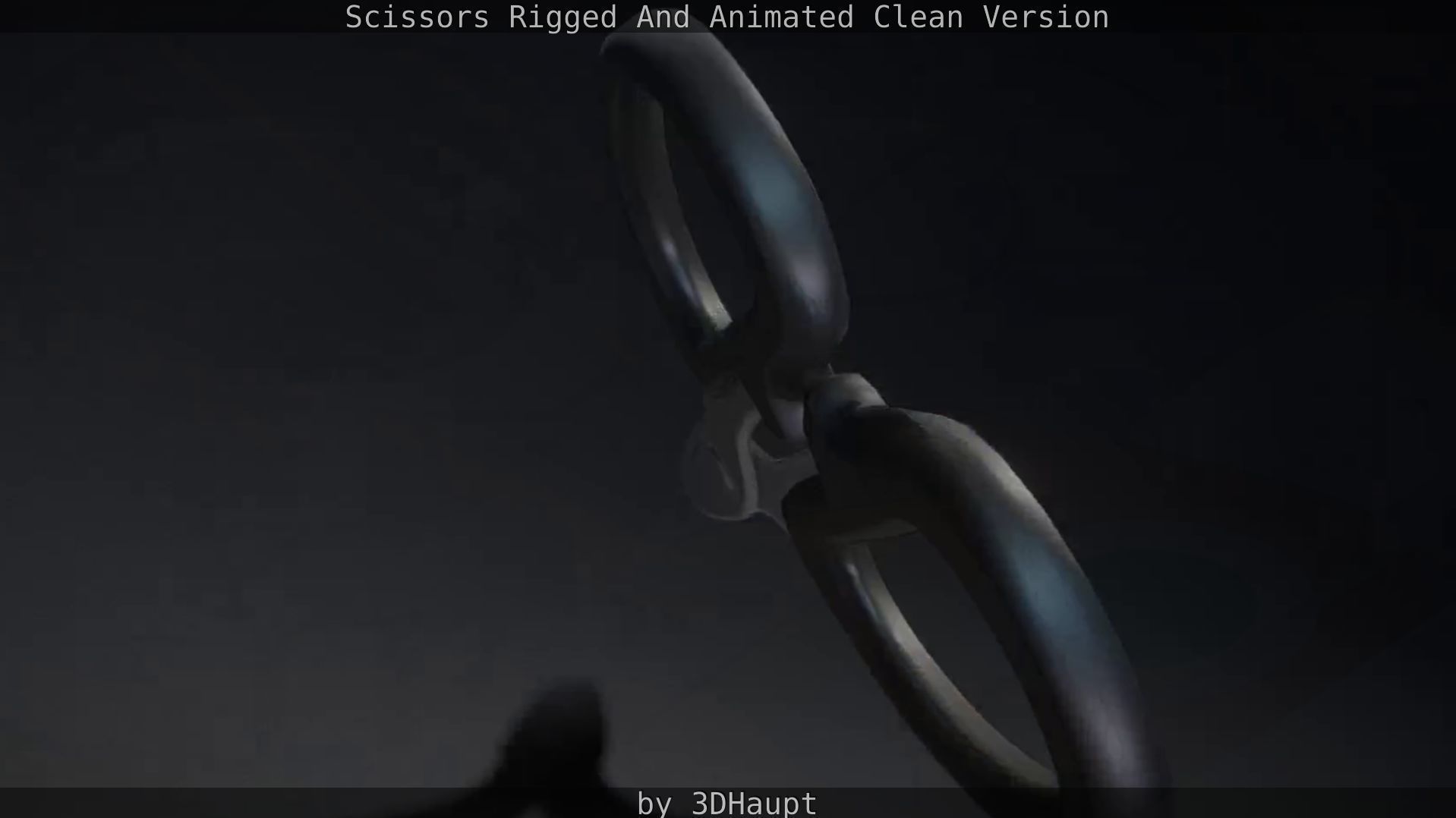 Scissors Rigged And Animated Clean Version Low-poly 3D model_20