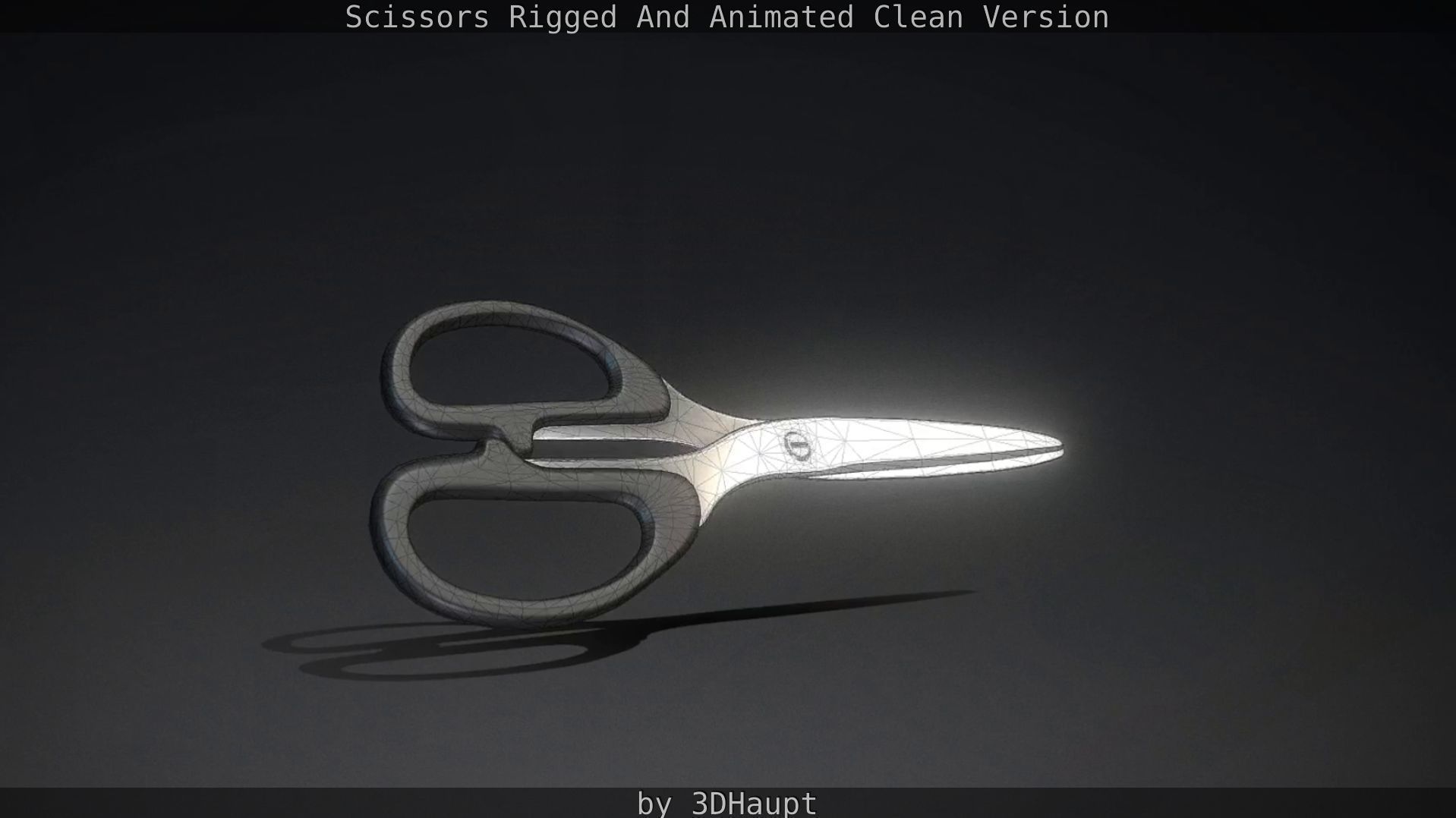Scissors Rigged And Animated Clean Version Low-poly 3D model_76