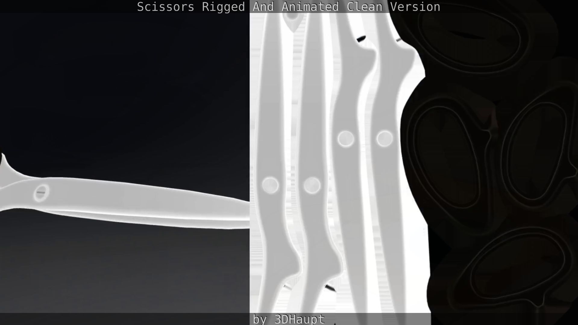 Scissors Rigged And Animated Clean Version Low-poly 3D model_50